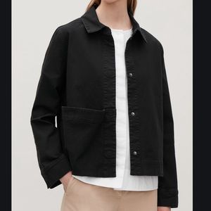 COS Jacket with Oversized Pocket Black US6